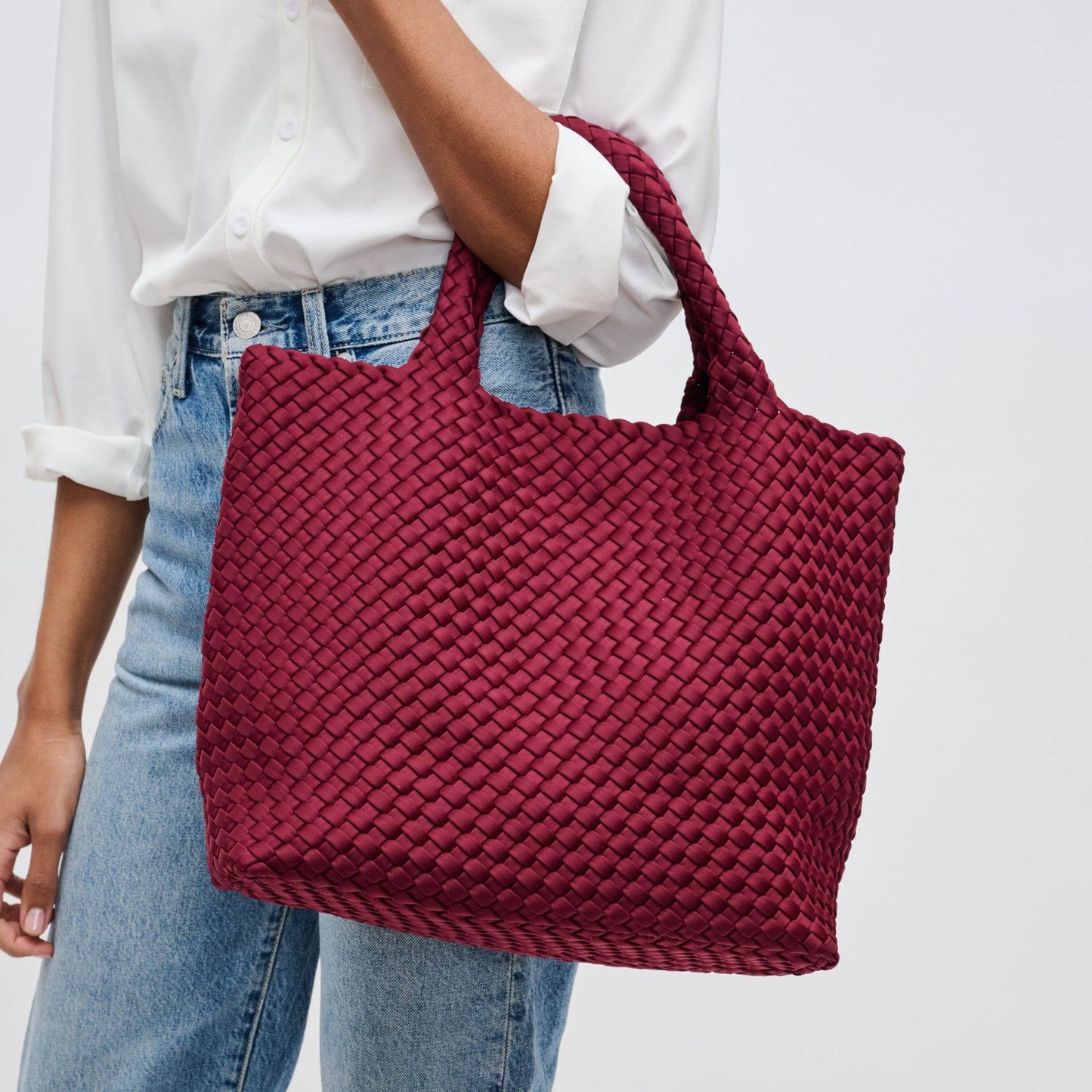 Sky's The Limit | Medium Woven Neoprene Tote