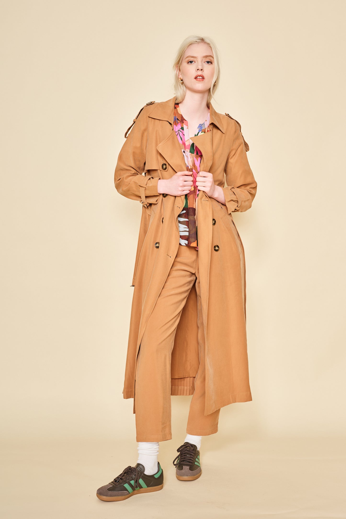 Hayden Trench Coat | Taupe