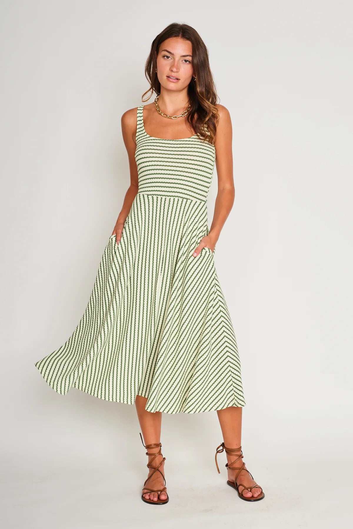 Audrey Dress | Pistachio Cream