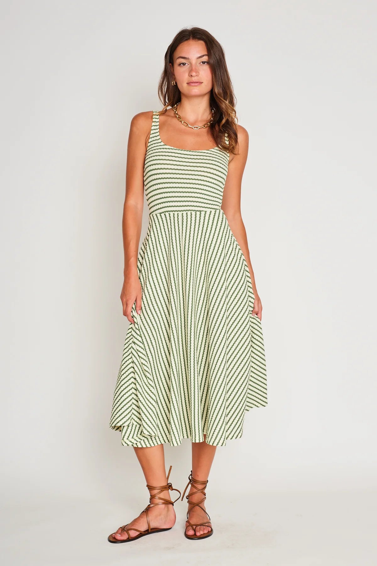 Audrey Dress | Pistachio Cream