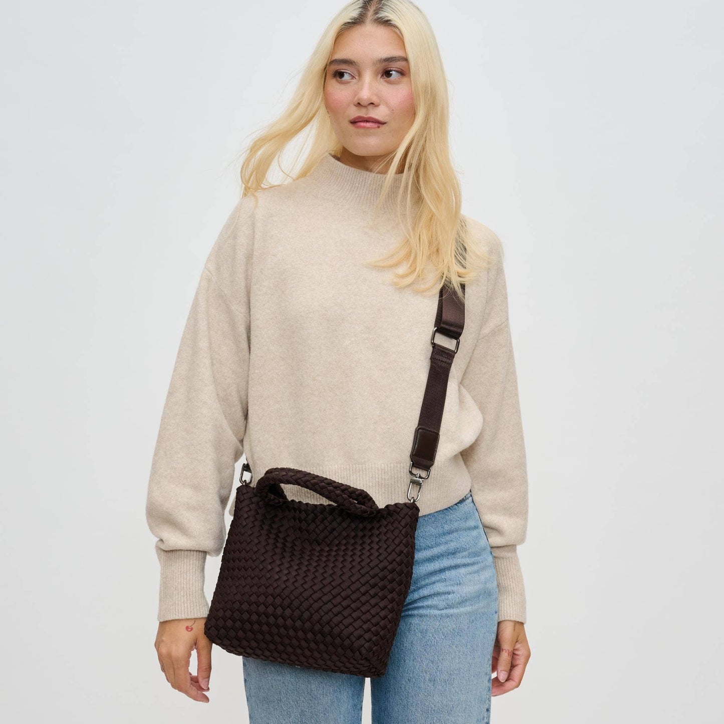 Sky's The Limit |Small Woven Neoprene Crossbody