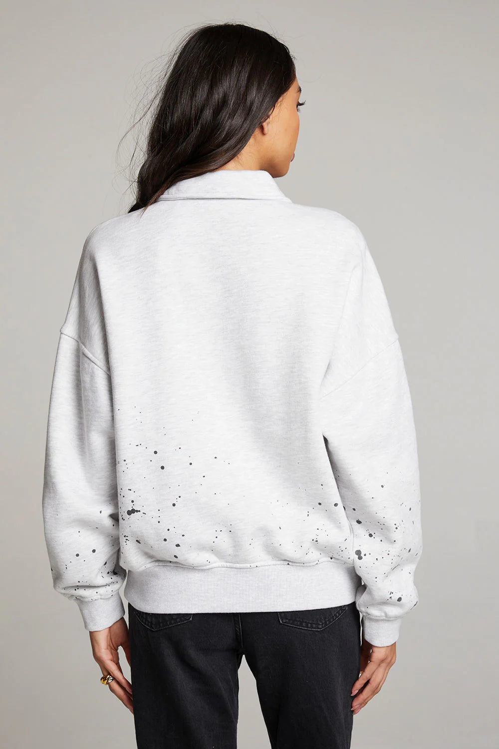 New York Splatter Paint Half Zip