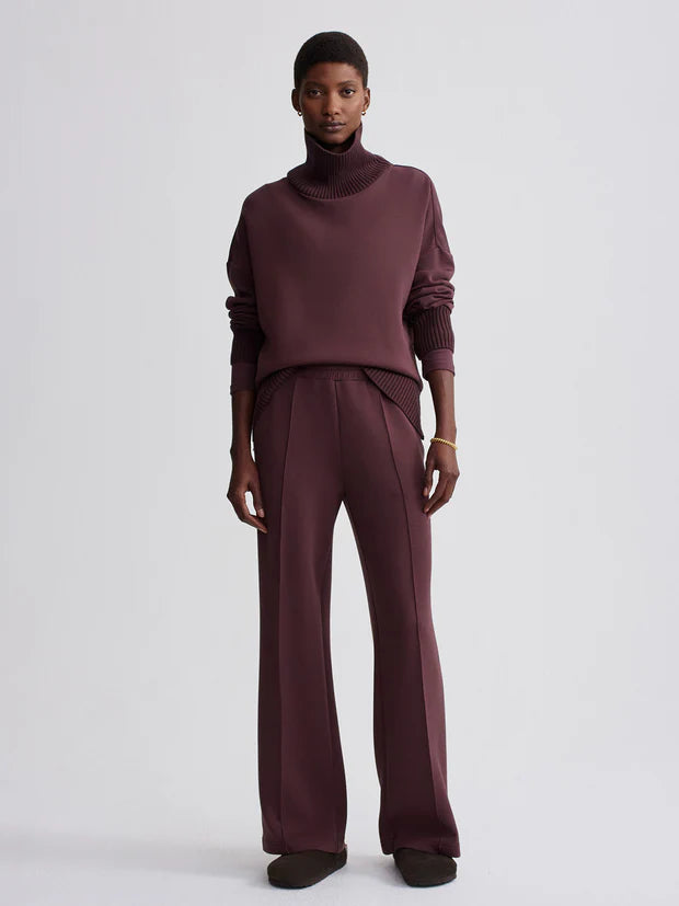 The Wide Leg Pant 28” | Deep Mahogany