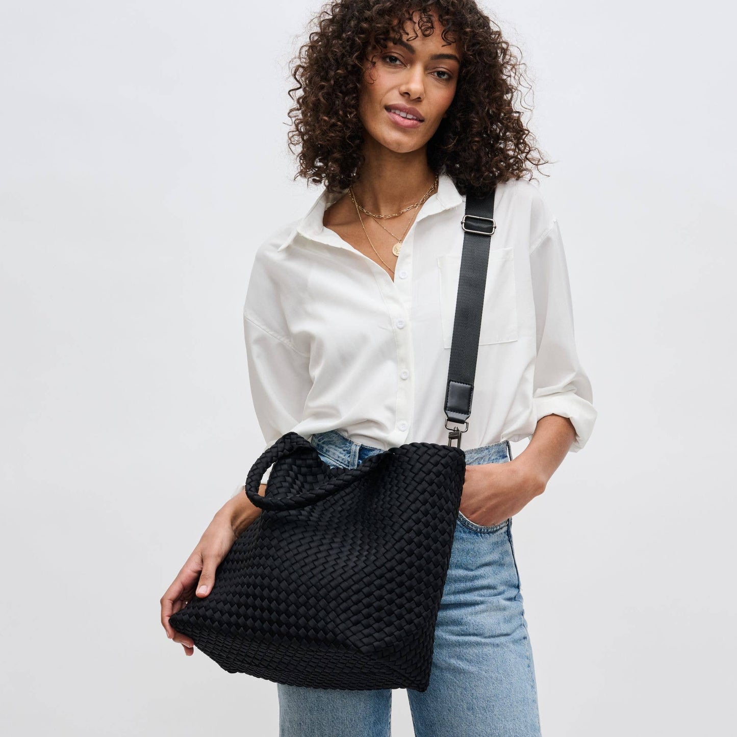 Sky's The Limit | Medium Woven Neoprene Tote