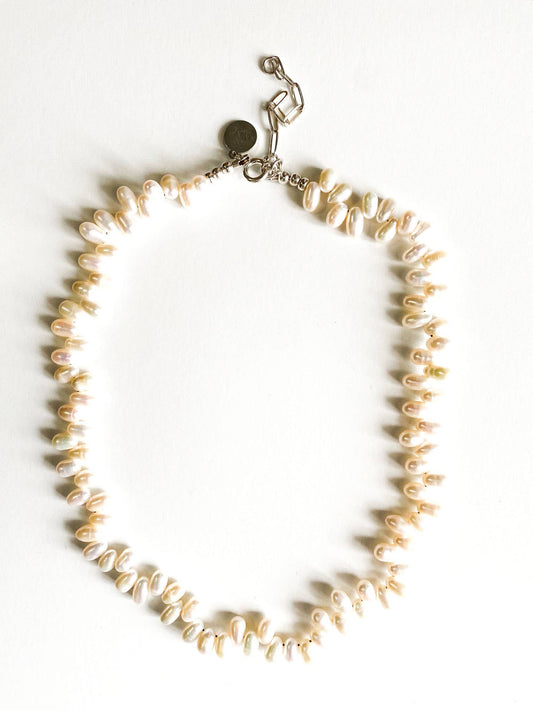 Zipper Necklace |Freshwater Pearls Necklace